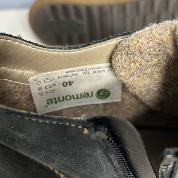 Remonte Tex Blue Side Zip Bootie Sz 40 9.5 - Picture 7 of 8